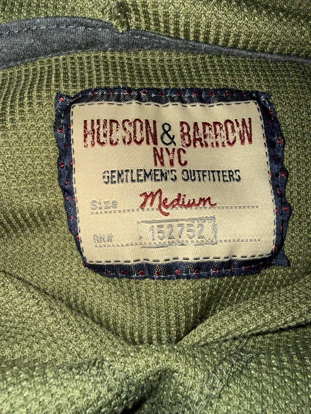 Men's Olive Hooded Waffle-Knit Pullover - Picture 5 of 5